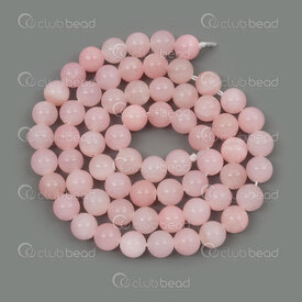 1112-1738-6mm - Natural Semi Precious Stone Bead Mashan Jade Opaque Pink Dyed Calibrated Round 6mm 0.8mm Hole 15.5\" String 1112-1738-6mm,montreal, quebec, canada, beads, wholesale