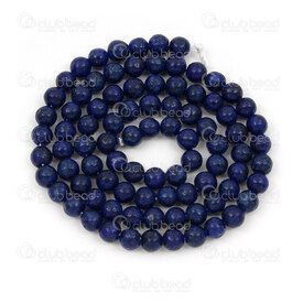 1112-1743-4mm - Bille de Pierre Fine Imitation Lapis Lazuli Teint Rond 4mm Trou 0.5mm Corde de 15po 1112-1743-4mm,Gamme régulière,Billes rondes,montreal, quebec, canada, beads, wholesale