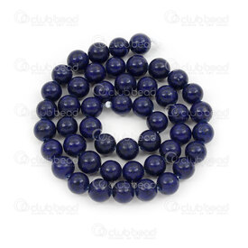 1112-1743-8mm - Semi Precious Stone Bead Imitation Lapis Lazuli Dyed Round 8mm 0.8mm hole 15.5\" String 1112-1743-8mm,lapis la,montreal, quebec, canada, beads, wholesale