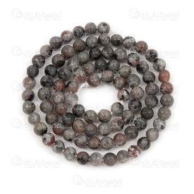 1112-1786-4mm - Natural Semi Precious Stone Bead Yooperlite (Syenite) Round 4mm 0.5mm hole 15in String 1112-1786-4mm,Pierre Fine Rond 4MM,montreal, quebec, canada, beads, wholesale