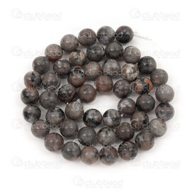1112-1786-8mm - Natural Semi Precious Stone Bead Yooperlite (Syenite) Round 8mm 0.8mm hole 15in String 1112-1786-8mm,yooperlite,montreal, quebec, canada, beads, wholesale