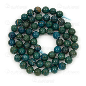1112-1787-6mm - Bille de Pierre Fine Naturelle Jaspe Vert Rond 6mm Trou 0.8mm Corde de 15po 1112-1787-6mm,Jaspe,montreal, quebec, canada, beads, wholesale