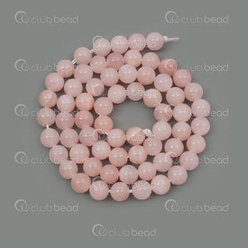 1112-1790-6mm - Bille de Pierre Fine Naturelle Jade Mashan Rose Poudre Opaque Teint Rond 6mm Trou 0.8mm Corde de 15po 1112-1790-6mm,pierres  6mm,montreal, quebec, canada, beads, wholesale