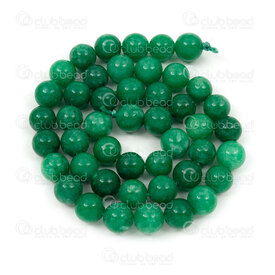 1112-1793-1-8mm - Natural Semi Precious Stone Bead Green Chalcedony Dyed Round 8mm 0.8mm hole 15in String 1112-1793-1-8mm,5.0,montreal, quebec, canada, beads, wholesale