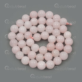 1112-1793-5-8mm - Natural Semi Precious Stone Bead Light Pink Chalcedony Dyed Round 8mm 0.8mm hole 15in String 1112-1793-5-8mm,5000,montreal, quebec, canada, beads, wholesale