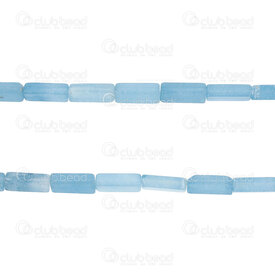1112-240102-1302 - Bille de Pierre Fine Naturelle Aiguemarine Rectangle 13.5x4mm Trou 0.8mm (approx. 30pcs) Corde de 15.5 Pouces 1112-240102-1302,Aigue,montreal, quebec, canada, beads, wholesale