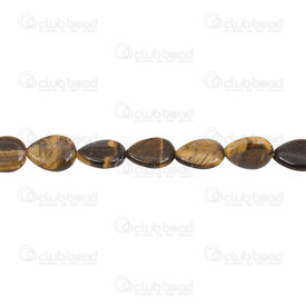 1112-240108-1802 - Semi Precious Stone bead water drop 13x18x6mm Tiger Eye 1.5mm hole 16\'\'string 1112-240108-1802,Beads,Stones,Semi-precious,montreal, quebec, canada, beads, wholesale