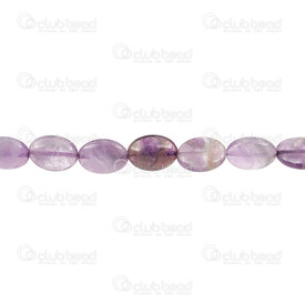1112-240112-1808 - Semi Precious Stone bead oval 13x18x6mm Amethyste 1.5mm hole 16''string 1112-240112-1808,Beads,Stones,montreal, quebec, canada, beads, wholesale