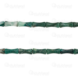 1112-240118-1204 - Bille de Pierre Fine Naturelle Turquoise Africaine Tube Bambou 12x5mm Trou 1mm (approx. 30pcs) Corde de 15.5 Pouces 1112-240118-1204,bille  turquoise,montreal, quebec, canada, beads, wholesale