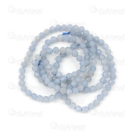 1112-240601-3.016 - Bille de Pierre Fine Naturelle Premium Angelite (mou) Facetté Rond 3x3mm Trou 0.5mm Corde 15po 1112-240601-3.016,pierres fines premium,montreal, quebec, canada, beads, wholesale