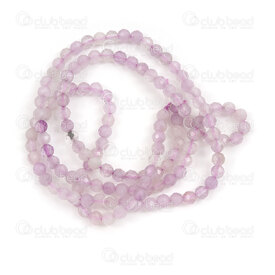 1112-240601-3.14 - Natural Semi-Precious Stone Bead Premium Amethyst Lavender Faceted Round 3mm Ruby 0.5mm Hole 15.5in String (app130pcs) Sri Lanka 1112-240601-3.14,facette,montreal, quebec, canada, beads, wholesale