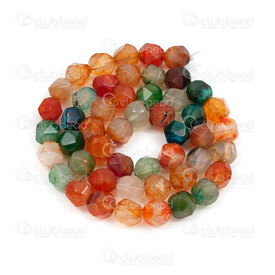 1112-240606-08MIX2 - Natural Semi Precious Stone Bead Mix Agate Facetted Geometrical 8mm 0.8mm hole 15.5" String 1112-240606-08MIX2,Beads,Stones,Semi-precious,montreal, quebec, canada, beads, wholesale