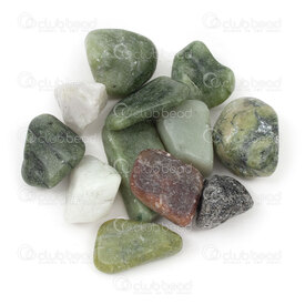 1112-2606-30 - Pierre Fine Naturelle Sans Trou Jade Vert  Forme Libre (approx. 20x30mm) 100gr 1112-2606-30,Gamme régulière,montreal, quebec, canada, beads, wholesale