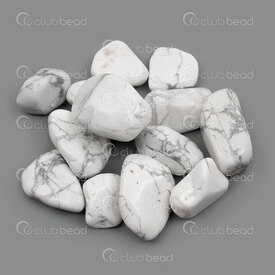 1112-2607-20 - Natural Semi Precious Stone Free Form no hole White Howlite (approx. 12x20mm) 100gr 1112-2607-20,1112-26,montreal, quebec, canada, beads, wholesale