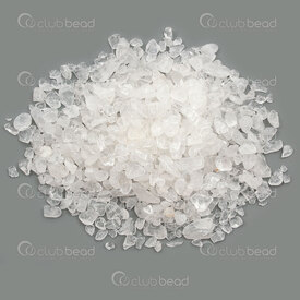 1112-2612-CHIPS - Natural Semi Precious Stone Chips no hole White Crystal (approx. 3-5mm) 1box 50gr 1112-2612-CHIPS,1112-26,montreal, quebec, canada, beads, wholesale