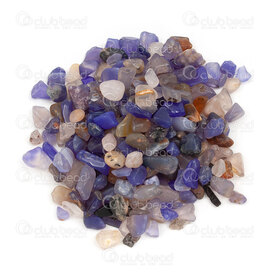 1112-2620-CHIPS - Natural Semi Precious Stone Chips no hole Blue Agate (approx. 6x9mm) 100gr 1112-2620-CHIPS,montreal, quebec, canada, beads, wholesale