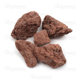 1112-2625-30 - Natural Semi Precious Stone Free Form no hole Red Volcanic Stone (approx. 25x30mm) 100gr 1112-2625-30,volcanic stone,montreal, quebec, canada, beads, wholesale