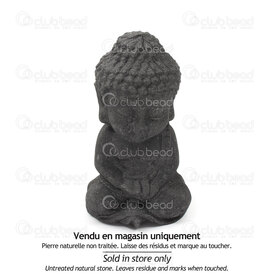1112-2704 - Semi Precious Stone Shungite Energy Prism Buddha 8x5x5cm 1pc 1112-2704,20,montreal, quebec, canada, beads, wholesale