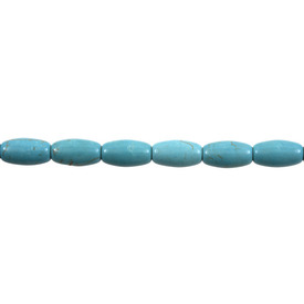 *1112-8016 - Semi-precious Stone Bead Tube 8X14MM Tainted Magnesite Turquoise 16'' String  Limited Quantity! *1112-8016,montreal, quebec, canada, beads, wholesale