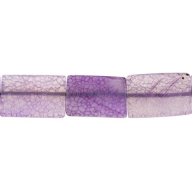 *1112-8226 - Semi-precious Stone Bead Rectangle Flat 22X32MM Tainted Agate Lilac 16'' String  Limited Quantity! *1112-8226,Beads,Stones,Semi-precious,Rectangle,Bead,Natural,Semi-precious Stone,22X32MM,Rectangle,Flat,Lilac,China,16'' String,Tainted Agate,montreal, quebec, canada, beads, wholesale