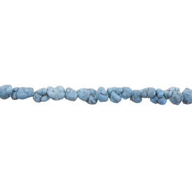 *1112-9020-06 - Semi-precious Stone Bead Nugget 4MM Tainted Magnesite Turquoise 15'' String  Limited Quantity! *1112-9020-06,Bead,Natural,Semi-precious Stone,4mm,Nugget,Blue,Turquoise,China,15'' String,Tainted Magnesite,Limited Quantity!,montreal, quebec, canada, beads, wholesale