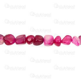 1112-9050-10 - Semi Precious Stone Bead Big Nugget Pink Agate approx. 11x11mm various shape and size 14"  string 1112-9050-10,New Products,montreal, quebec, canada, beads, wholesale
