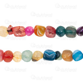 1112-9050-16 - Semi precious stone Bead Big Nugget Mixed Agate Assorted Sizes and Shapes 14'' String 1112-9050-16,Beads,Stones,Semi-precious,montreal, quebec, canada, beads, wholesale