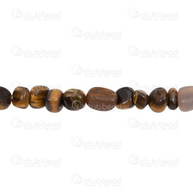 1112-9050-18 - Bille de Pierre Fine Œil de Tigre Naturel Pépitte Gros Forme et Taille Assortie Corde de 15 pouces 1112-9050-18,Tiger Tail,montreal, quebec, canada, beads, wholesale