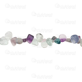 1112-9053-10 - Semi Precious Stone Bead Small Free form Fluorite Assorted shape and size 14'' string 1112-9053-10,montreal, quebec, canada, beads, wholesale