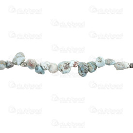 1112-9053-14 - Semi Precious Stone Bead Amazonite Free form Assorted Size 9-17mm 14'' string 1112-9053-14,montreal, quebec, canada, beads, wholesale
