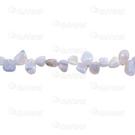 1112-9053-16 - Semi Precious Stone Bead Blue lace Agate Free Form Assorted Size 9-15mm 14'' string 1112-9053-16,montreal, quebec, canada, beads, wholesale