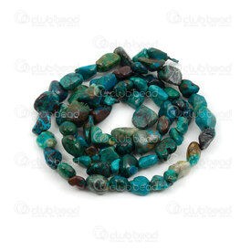 1112-9070-14 - Natural Semi Precious Stone Bead African Turquoise Free Form (approx. 8x5mm) 15.5" String 1112-9070-14,Beads,Stones,montreal, quebec, canada, beads, wholesale