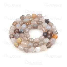 1112-9070-30 - Natural Semi Precious Stone Bead Persian Agate Free Form (approx. 8x6mm) 0.8mm Hole 15.5" String 1112-9070-30,agate forme libre,montreal, quebec, canada, beads, wholesale