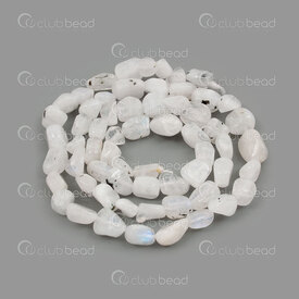 1112-9070-38 - Bille de Pierre Fine Naturelle Forme Libre Opale Dendrite Africaine Blanche (approx. 6-8mm) Corde 15 pouces 1112-9070-38,Bille blanche,montreal, quebec, canada, beads, wholesale