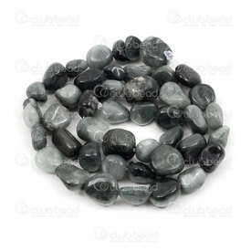 1112-9071-16 - Natural Semi Precious Stone Bead Eagle Eye Free Form (approx. 8-10mm) 15" string 1112-9071-16,Beads,Stones,Semi-precious,montreal, quebec, canada, beads, wholesale