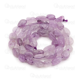 1112-9071-18 - Natural Semi Precious Stone Bead Lavender Amethyst Free Form (approx. 8-10mm) 15" string 1112-9071-18,Beads,Stones,montreal, quebec, canada, beads, wholesale