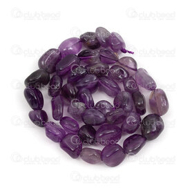 1112-9071-44 - Natural Semi Precious Stone Bead Amethyst Free Form (approx. 8-10mm) 15" string 1112-9071-44,Beads,Stones,montreal, quebec, canada, beads, wholesale