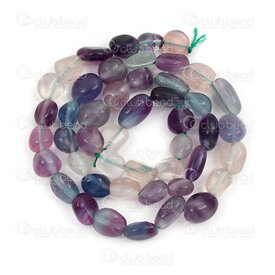 1112-9071-60 - Natural Semi Precious Stone Bead Fluorite Free Form (approx. 8-10mm) 15" string 1112-9071-60,free forme,montreal, quebec, canada, beads, wholesale