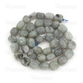 1112-9072-22 - Natural Semi Precious Stone Bead Free Form White Labradorite (approx. 8x9mm) 15" string 1112-9072-22,Labradorite,montreal, quebec, canada, beads, wholesale