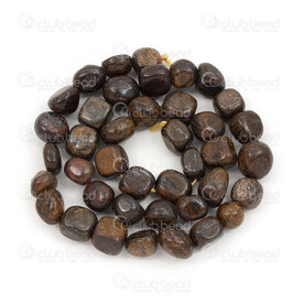 1112-9072-48 - Natural Semi Precious Stone Bead Free Form Bronzite (approx. 8x9mm) 15" string 1112-9072-48,bronzite,montreal, quebec, canada, beads, wholesale