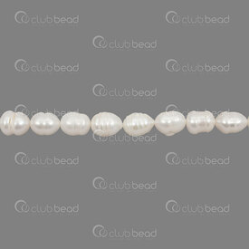 1113-0117-2 - Fresh Water Pearl Bead Oval Rimmed (approx 13x10mm) Natural 0.5mm hole(approx. 24pcs) 13" String 1113-0117-2,Beads,Pearls for jewelry,Clearwater,montreal, quebec, canada, beads, wholesale