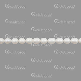 1113-0124 - Fresh Water Pearl Bead Rice 5x6mm White 13'' String 1113-0124,Beads,Rice,Natural,Bead,Natural,Fresh Water Pearl,5X6MM,Round,Rice,White,China,13'' String,montreal, quebec, canada, beads, wholesale