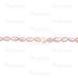 1113-0131-2PL - Fresh Water Pearl Bead Oval 6x7-8mm Purple 0.5mm hole 15" String 1113-0131-2PL,Beads,montreal, quebec, canada, beads, wholesale