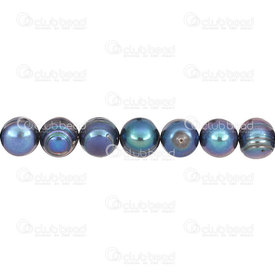 1113-0188 - Perle d'Eau Douce Bille Rond 10-12mm cercle Paon Corde de 13 Pouces 1113-0188,rim,montreal, quebec, canada, beads, wholesale