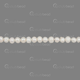 1113-0204 - Perle d'Eau Douce Bille Rond cercle 8-9mm Blanc Corde 13 pouces 1113-0204,Billes,Perles pour bijoux,17.25,montreal, quebec, canada, beads, wholesale