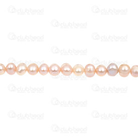 1113-0213-2 - Fresh Water Pearl Bead Round-Oval 5-6x6mm Pink-Purple Natural shine 0.5mm hole 13\" String 1113-0213-2,Beads,Pearls for jewelry,Clearwater,montreal, quebec, canada, beads, wholesale
