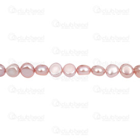 1113-0214-PL - Fresh Water Pearl Bead Round Flat 8-9x8mm Purple no Rim 0.5mm Hole 13” String 1113-0214-PL,Beads,Pearls for jewelry,Clearwater,montreal, quebec, canada, beads, wholesale