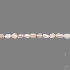 1113-0256 - Fresh Water Pearl Bead Potato 9-10mm Mix Light White/Peach/Pink 13'' String 1113-0256,1113-0,9-10mm,Bead,Natural,Fresh Water Pearl,9-10mm,Round,Potato,Mix Light White/Peach/Pink,China,13'' String,montreal, quebec, canada, beads, wholesale