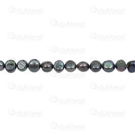 1113-0258-PCK - Fresh Water Pearl Bead potato 8-9mm Peacock natural shine 13" String 1113-0258-PCK,Beads,montreal, quebec, canada, beads, wholesale