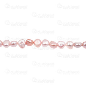 1113-0258-PL - Fresh Water Pearl Bead Flat Potato 8x9mm Pink-Purple Natural Shine 0.5mm hole 13" String 1113-0258-PL,Beads,montreal, quebec, canada, beads, wholesale